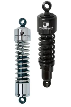 Best Choice Progressive Cruiser 412 Series Shocks 13.5in - Chrome - 412-4215C
