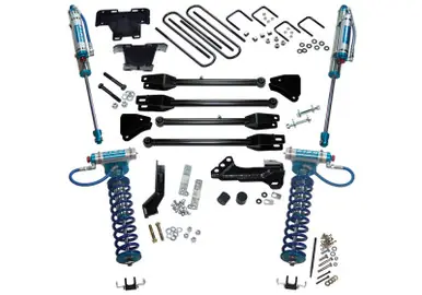 No Minimum Order Superlift 17-19 Ford F-250 SD 4WD 4in Lift Kit w/4-Link King Front Coilovers/Rear Reservoir Shocks - K166KG
