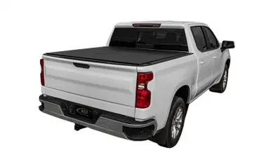 Latest Access LOMAX Tri-Fold Cover Black Urethane Finish Split Rail 07+ Toyota Tundra - 6ft 6in Bed - B3050069