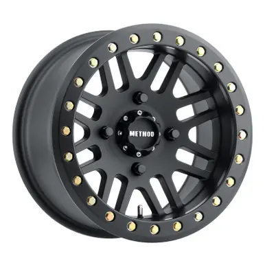 Method MR406 UTV Beadlock 14x8 / 4+4/0mm Offset / 4x136 / 106mm CB Matte Black Wheel - MR40648047544B Super Sale