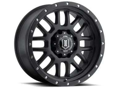 Big Sale ICON Alpha 20x9 5x150 16mm Offset 5.625in BS 110.1mm Bore Satin Black Wheel - 1220905556SB