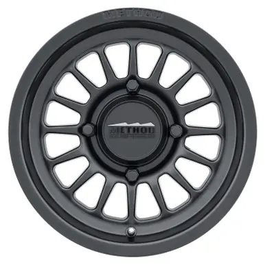 Certified Method MR411 Bead Grip 15x7 / 4+3/13mm Offset / 4x156 / 132mm CB Matte Black Wheel - MR41157046543