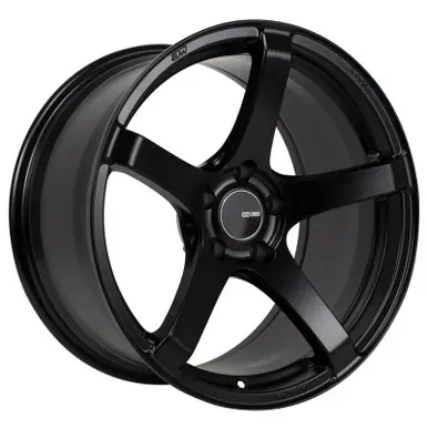 Enkei Kojin 17x8 45mm Offset 5x112 Bolt Pattern 72.6mm Bore Dia Matte Black Wheel - 476-780-4445BK Original