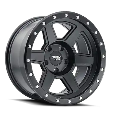 Exclusive Dirty Life Compound 9315 18x9 / 5-127 BP / -12mm Offset / 78.1mm Hub Matte Black Wheel - 9315-8973MB12