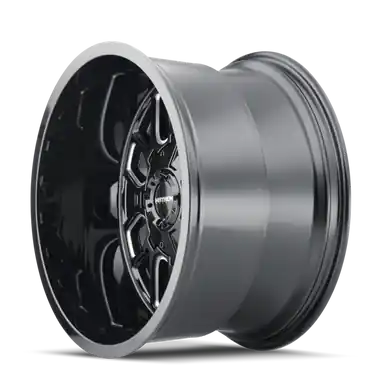 Professional Grade Mayhem 8107 Cogent 20x10 / 6x135 BP / -19mm Offset / 106mm Hub Black w/ Milled Spokes Wheel - 8107-2137BM