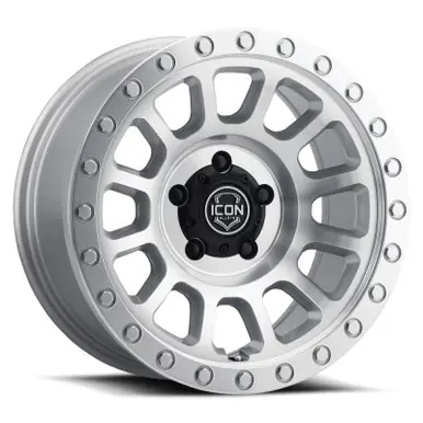 Money Back Guarantee ICON Hulse 18x9 6x135 6mm Offset 5.25in BS Silver Machined - 8018906352SM