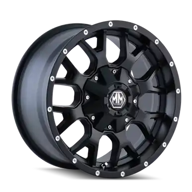 Mayhem 8015 Warrior 20x10 / 8x170 BP / -25mm Offset / 125.2mm Hub Matte Black Wheel - 8015-2170MB Brand New