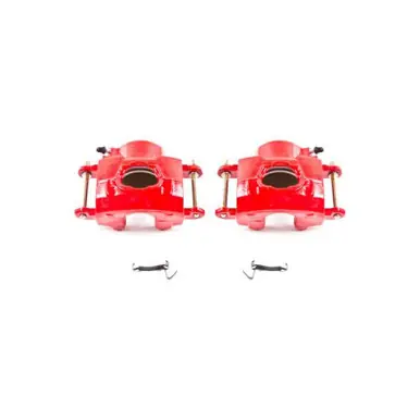 Handmade Power Stop 94-96 Chevrolet Impala Front Red Calipers w/o Brackets - Pair - S4020