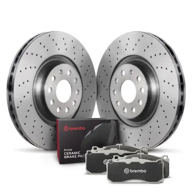 Brembo OE 16-22 Audi TTS Quattro Front Disc Brake Kit - KTX0139 Trusted Brand