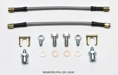 Wilwood Flexline Kit D52 Caliper 10in w/ Banjo 10mm -3/8-24 Chassis - 220-12630 Bulk Order