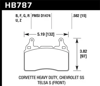 Trending Hawk 15-17 Chevy Corvette Z06 Performance Ceramic Street Front Brake Pads - HB787Z.582
