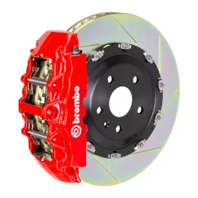 Brembo 07-14 Escalade/ESV/EXT Fr GT BBK 6Pis Cast 2pc 380x34 2pc Rotor Slotted Type1-Red - 1J2.9017A2 Sale