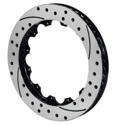 Handmade Wilwood Rotor-SRP48 SPC-37-LH-BLK-Drill 13.00 x 1.10 - 12 on 7.00in - 160-13363-BK