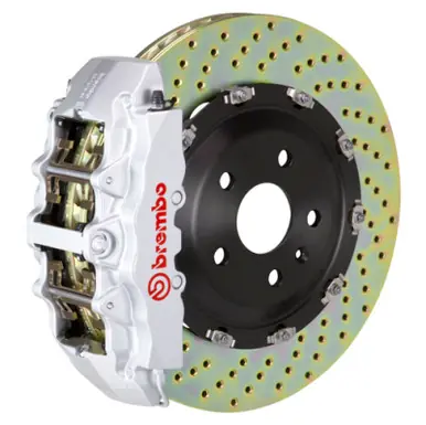 Time-Limited Brembo 12-13 TT RS Front GT BBK 6 Piston Cast 380x34 2pc Rotor Drilled-Silver - 1N1.9029A3