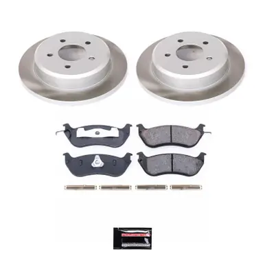 Direct From Manufacturer Power Stop 96-02 Mercury Grand Marquis Rear Semi-Coated Rotor Kit - SC1331