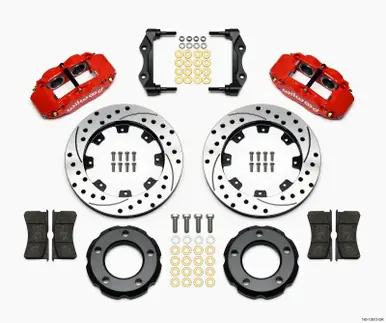 Wilwood Narrow Superlite 4R Front Kit 12.19in Drilled Red 82-86 Jeep CJ - 140-12613-DR Save Now