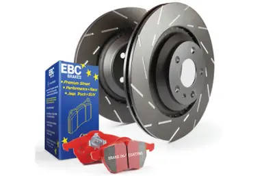 Super Sale EBC S4 Kits Redstuff Pads and USR Rotors - S4KR1237