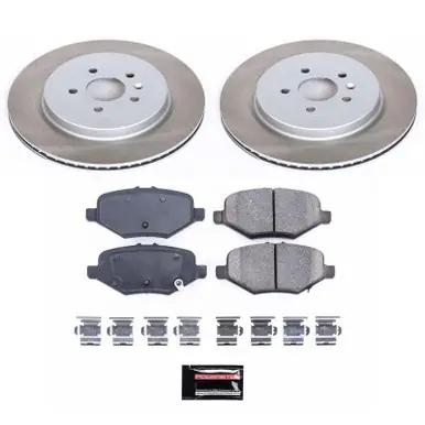 Special Offer Power Stop 13-19 Lincoln MKT Rear Semi-Coated Rotor Kit - SC6376