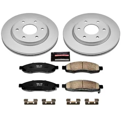 Worldwide Shipping Power Stop 05-07 Infiniti QX56 Front Z17 Evolution Geomet Coated Brake Kit - CRK211