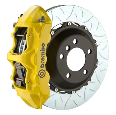 Best Seller Brembo 07-17 LS460/LS460L/LS600h L Front GT BBK 6 Piston Cast 380x32 2pc Rotor Slotted Type3-Yellow - 1M3.9018A5