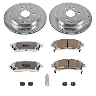 Free Returns Power Stop 08-17 Buick Enclave Rear Z26 Street Warrior Brake Kit - K5262-26