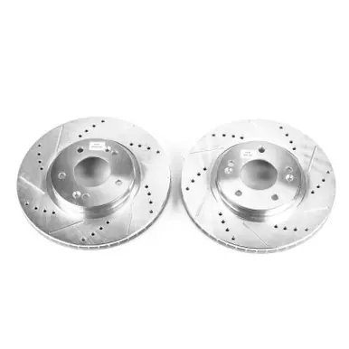 Clearance Power Stop 01-06 Hyundai Santa Fe Front Evolution Drilled & Slotted Rotors - Pair - JBR948XPR