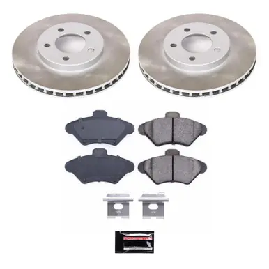 Cheap Power Stop 93-97 Mercury Cougar Front Semi-Coated Rotor Kit - SC1325