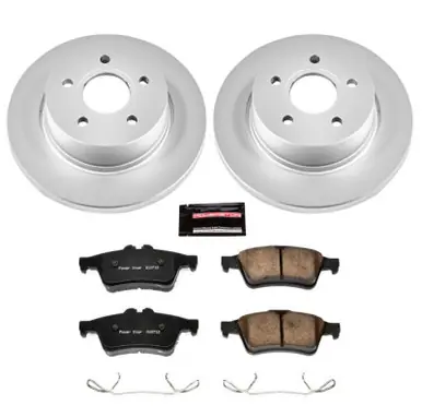 Fan Favorite Power Stop 12-18 Ford Focus Rear Z17 Evolution Geomet Coated Brake Kit - CRK5975