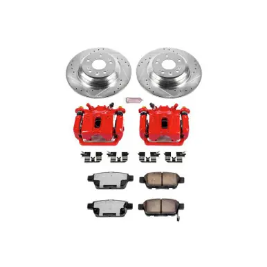 In Demand Power Stop 09-14 Acura TL Rear Z36 Truck & Tow Brake Kit w/Calipers - KC5854-36