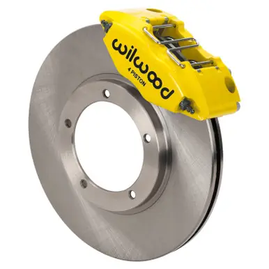 Low Price Wilwood 69-74 Porsche 911 Front Powerlite Brake Kit 3in MT Plain Face - Yellow - 140-16946-Y