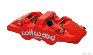 Wilwood Caliper-Aero6-L/H - Red 1.62/1.12/1.12in Pistons 1.25in Disc - 120-13290-RD Hot Deal