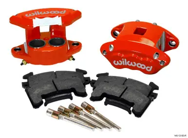 Must Have Wilwood D154 Front Caliper Kit - Red 1.62 / 1.62in Piston 0.81in Rotor - 140-12100-R