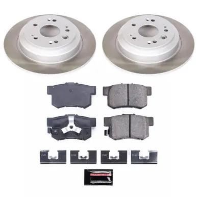 In Demand Power Stop 12-15 Honda Crosstour Rear Semi-Coated Rotor Kit - SC5859