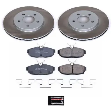 Trending Power Stop 2012 Ford Mustang Rear Semi-Coated Rotor Kit - SC5941