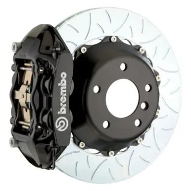 Brembo 10-12 Range Rover Rear GT BBK 4 Piston Cast 380x28 2pc Rotor Slotted Type-3-Black - 2P3.9025A1 Big Sale