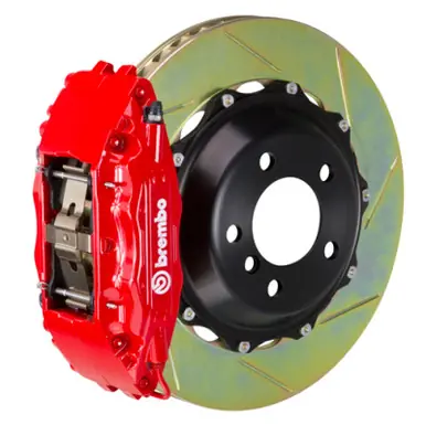 Brembo 05-08 997.1 C2 (Excl PCCB) Fr GT BBK 4Pis Cast 2pc 355x32 2pc Rotor Slotted Type1-Red - 1B2.8016A2 Super Sale