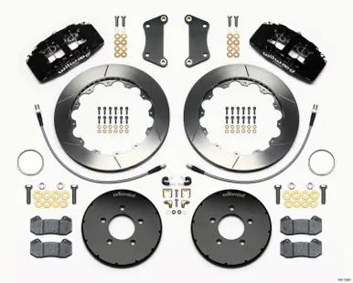 Deal Wilwood Dynapro 6 Front Hat Kit 12.88in 2005-Up Mazda 3 w/ Lines - 140-13581