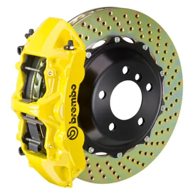Brembo 08-17 S5/09-16 S4 Front GT BBK 6 Piston Cast 380x32 2pc Rotor Drilled- Yellow - 1M1.9021A5 Place Order