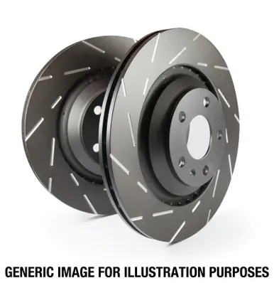 Buy Online EBC 13+ Ford F250 (inc Super Duty) 6.2 (2WD) USR Slotted Front Rotors - USR7653