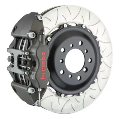 Today Only Brembo 05-13 Corvette PISTA Front Race BBK 4 Piston Cast 2pc 355x35x53a 2pc Rotor T3-Clear HA - 3K2.8049A