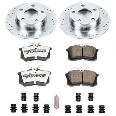Express Delivery Power Stop 99-04 Audi A6 Quattro Rear Z26 Street Warrior Brake Kit - K4845-26