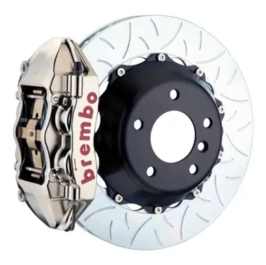 Brembo 05-1ster/06-12 Cayman Rear GTR BBK 4 Pist Billet 345x28 2pc Rotor Slotted Type3- Nickel - 2P3.8030AR Clearance