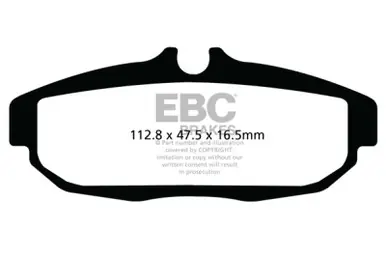 Top Pick EBC 12 Ford Mustang 5.8 Supercharged (GT500) Shelby Ultimax2 Rear Brake Pads - UD1562