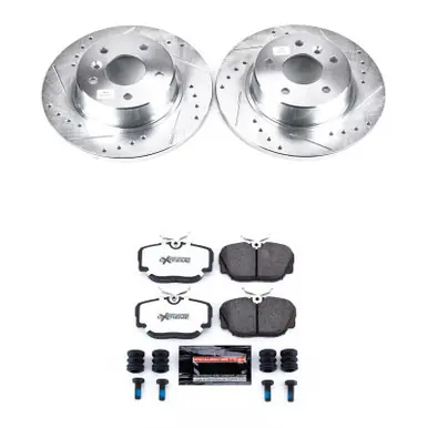 Special Offer Power Stop 99-04 Land Rover Discovery Rear Z26 Street Warrior Brake Kit w/Calipers - KC6152-26