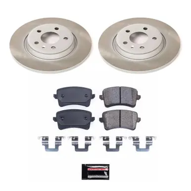 Express Delivery Power Stop 13-16 Audi allroad Rear Semi-Coated Rotor Kit - SC4745