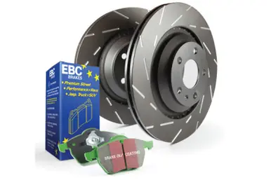 While Supplies Last EBC S2 Kits Greenstuff Pads and USR Rotors - S2KF1632