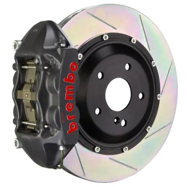 Brembo 07-15 Q7 (4L) Rear GTS BBK 4 Piston Cast 380x28 2pc Rotor Slotted Type-1-Black HA - 2P2.9012AS Flash Sale