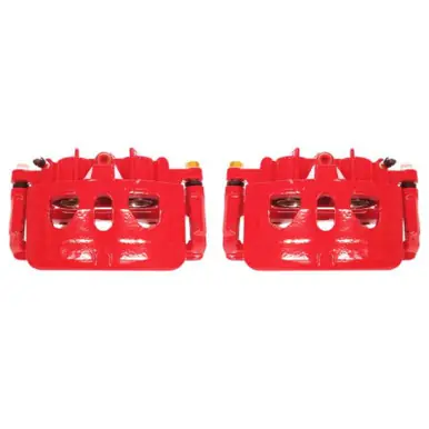 Fresh Stock Power Stop 13-17 Ford Explorer Front Red Calipers w/Brackets - Pair - S5468