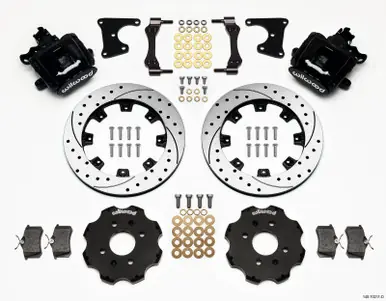Wilwood Combination Parking Brake Rear Kit 12.19in Drilled Civic / Integra Drum 2.71 Hub Offset - 140-10211-D Must Have
