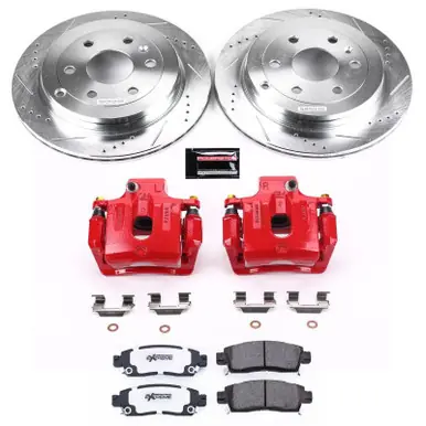 Handmade Power Stop 08-17 Buick Enclave Rear Z26 Street Warrior Brake Kit w/Calipers - KC5262-26